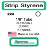 Evergreen 224 - Styrene Tube 1/8 Inch -Vallejo Sales Store evg224 82003.1671411064