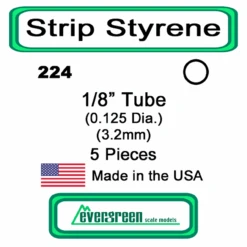 Evergreen 224 - Styrene Tube 1/8 Inch