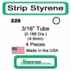 Evergreen 226 - Styrene Tube 3/16 Inch -Vallejo Sales Store evg226 46150.1671411064