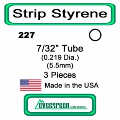 Evergreen 227 - Styrene Tube 7/32 Inch