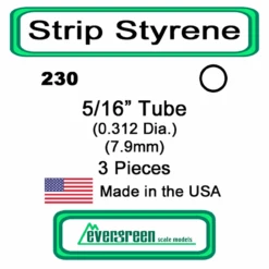 Evergreen 230 - Styrene Tube 5/16 Inch