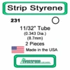 Evergreen 231 - Styrene Tube 11/32 Inch -Vallejo Sales Store evg231 13249.1671411065
