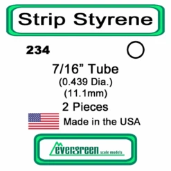 Evergreen 234 - Styrene Tube 7/16 Inch