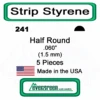 Evergreen 241 - Half Round .060"