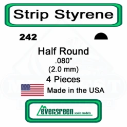 Evergreen 242 - Half Round .080"