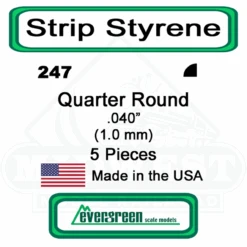 Evergreen 247 - Quarter Round .040in