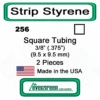 Evergreen 256 - Square Tubing 3/8" (.375) 2 Evergreen 256 - Square Tubing 3/8" (.375) -Vallejo Sales Store evg256 68712.1671411067