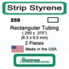 Evergreen 259 - Rectangular Tubing .250 X .375" -Vallejo Sales Store evg259 10561.1671411067