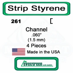 Evergreen 261 - Styrene Channel .060"