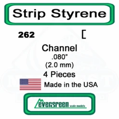 Evergreen 262 - Styrene Channel .080"