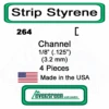 Evergreen 264 - Styrene Channel .125" -Vallejo Sales Store evg264 66734.1671411067