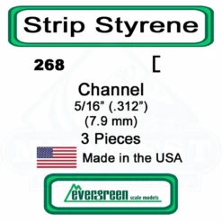 Evergreen 268 - Styrene Channel .312"