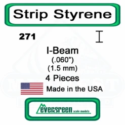 Evergreen 271 - Styrene I-Beam .060