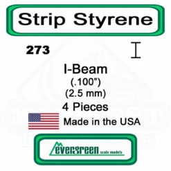 Evergreen 273 - Styrene I-Beam .100