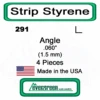 Evergreen 291 - Styrene Angle .060" -Vallejo Sales Store evg291 30291.1671411070