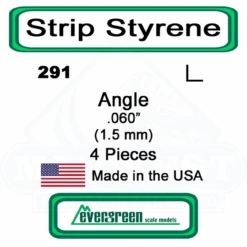 Evergreen 291 - Styrene Angle .060"