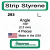 Evergreen 293 - Styrene Angle .100" -Vallejo Sales Store evg293 53624.1671411071