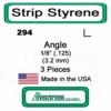 Evergreen 294 - Styrene Angle .125" -Vallejo Sales Store evg294 37402.1671411071