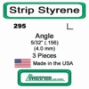 Evergreen 295 - Styrene Angle .156" -Vallejo Sales Store evg295 97275.1671411071