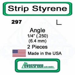 Evergreen 297 - Styrene Angle .250"