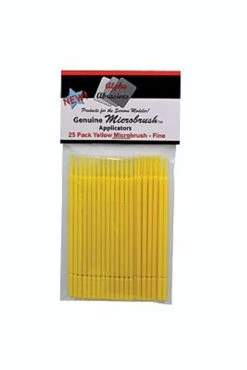 Alpha Abrasives 1301 - Fine Applicator Brush - Microbrush(R) - Yellow Pkg(25)