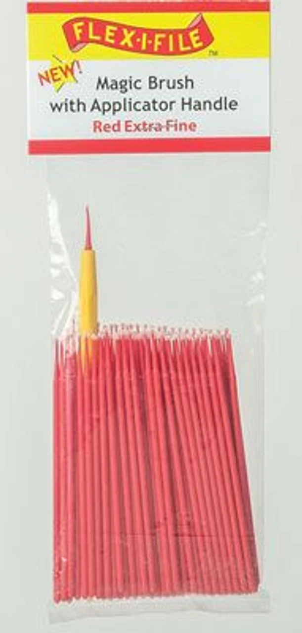 Flex-i-File M929007B - Magic Brush Bulk Pack - Extra Fine (red) Pkg(100) 3 Flex-i-File M929007B - Magic Brush Bulk Pack - Extra Fine (red) Pkg(100)