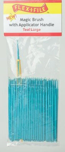 Flex-i-File M930004B - Magic Brush Bulk Pack - Large (teal) Pkg(100)