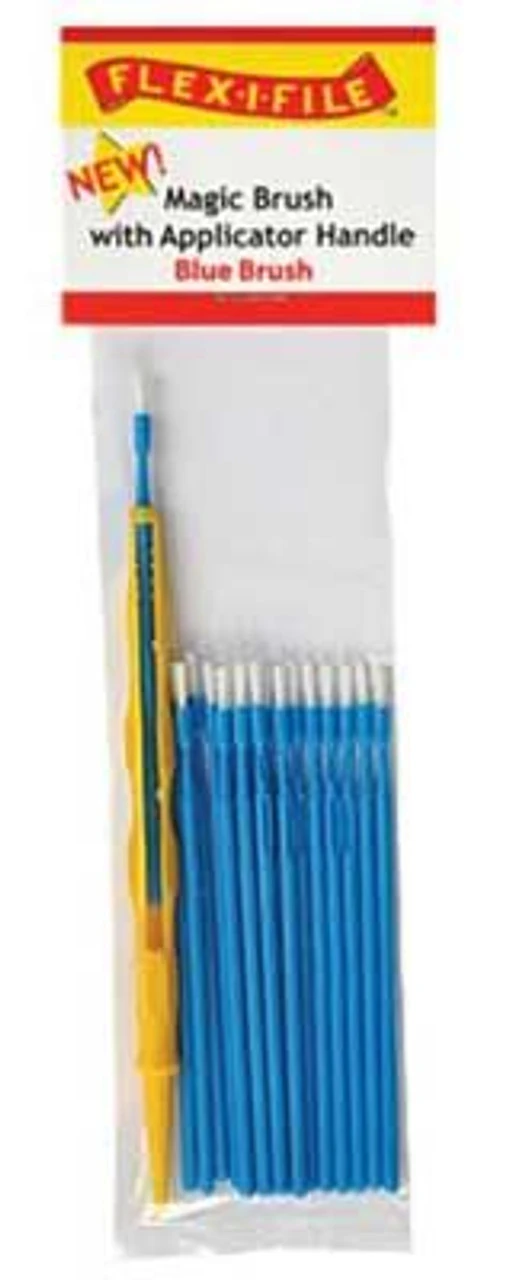 Flex-i-File M933001 - Magic Brush - Brush Tip & 1 Applicator Handle/Holder (blue) Pkg(18) 3 Flex-i-File M933001 - Magic Brush - Brush Tip & 1 Applicator Handle/Holder (blue) Pkg(18)