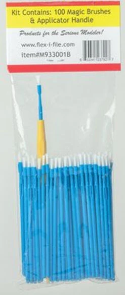 Flex-i-File M933001B - Magic Brush Bulk Pack - Brush (blue) Pkg(100)