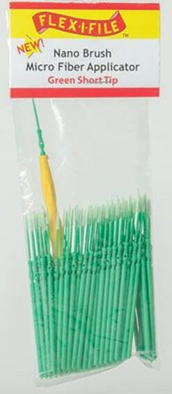 Flex-i-File N934001B - Nano Brush Bulk Pack - Short Tip (green) Pkg(100)