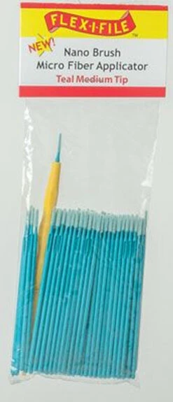 Flex-i-File N935004B - Nano Brush Bulk Pack - Medium Tip (teal) Pkg(100)