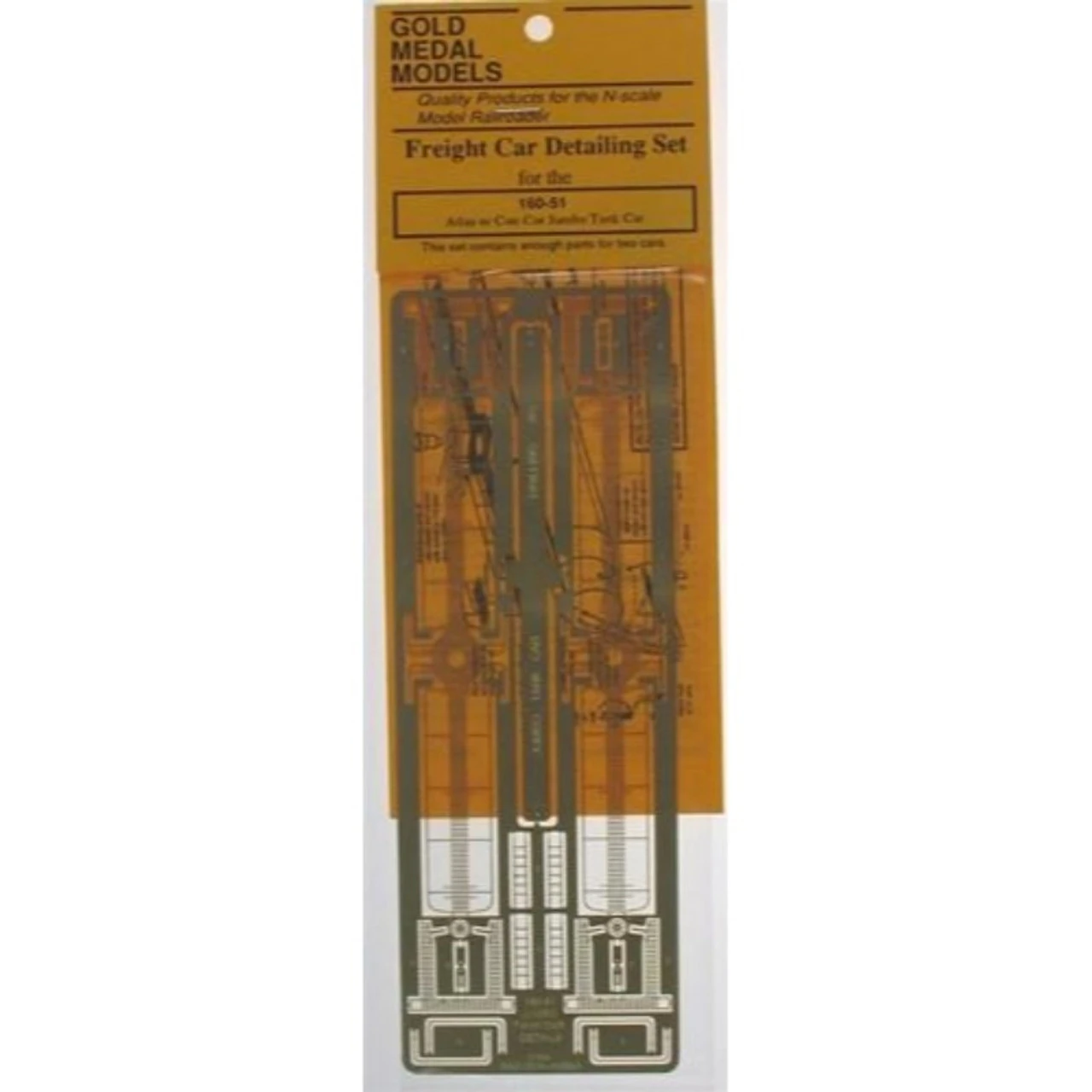 Gold Medal Models 160-51 - Detailing Set For Atlas & Con-Cor Jumbo Tank Cars (parts For Two Cars) 3 Gold Medal Models 160-51 - Detailing Set For Atlas & Con-Cor Jumbo Tank Cars (parts For Two Cars)