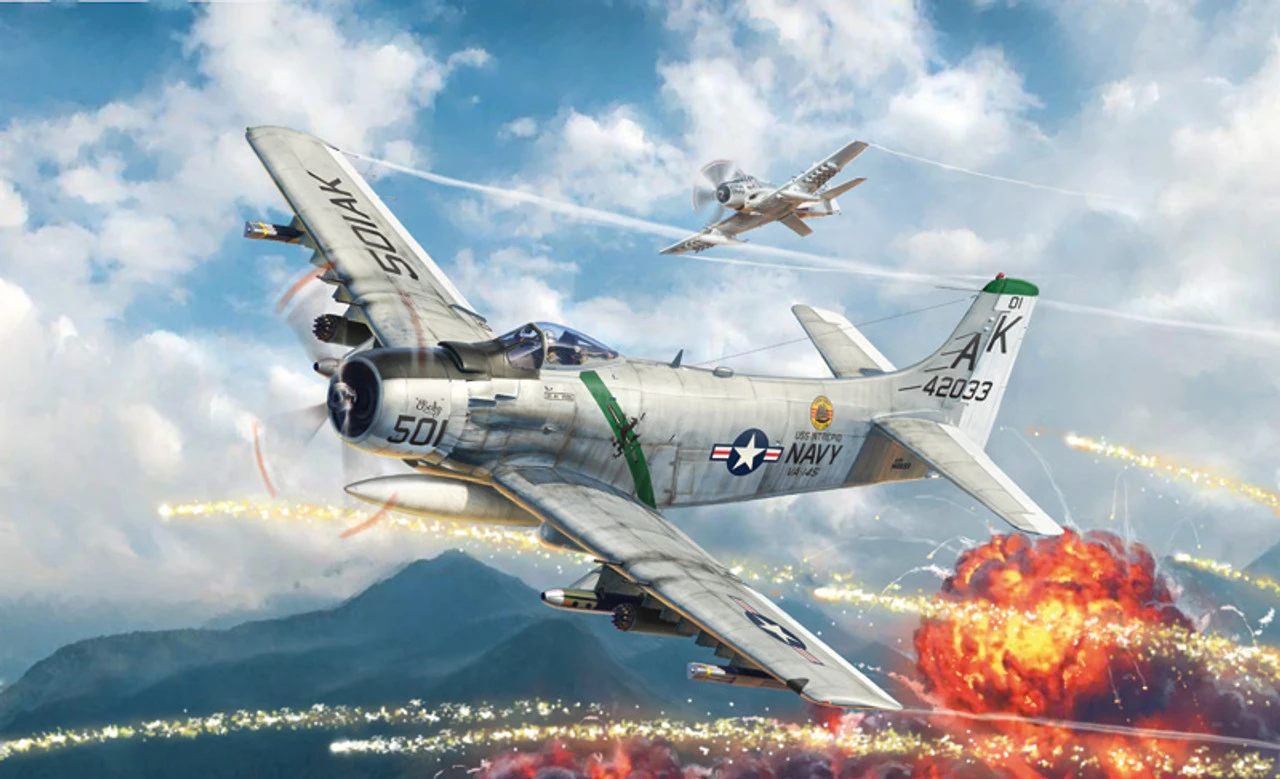 Italeri 2788 - Skyraider A-1H United States - 1:48 Scale Kit 3 Italeri 2788 - Skyraider A-1H United States - 1:48 Scale Kit