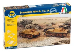 Italeri 7519 - Semovente M40 Da 75/18 Italy - 1:72 Scale Kit