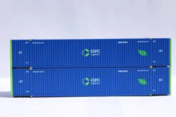 Jacksonville Terminal Co 537100 - 53' High Cube Container (2) (MAGNETIC CONNECTION) COFC Logistics - N Scale