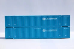 Jacksonville Terminal Co 537102 - 53' High Cube Container (2) (MAGNETIC CONNECTION) CH Robinson - N Scale