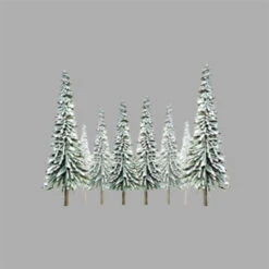 JTT 92005 - Snow Spruce Trees 1"-2", 55pcs - Z Scale