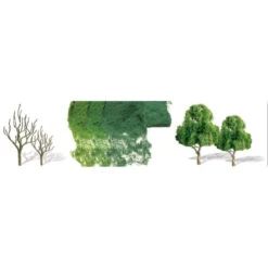 JTT 92022 - Deciduous Trees Pro Kit 2.5"-4", 10pcs - HO Scale
