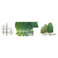 JTT 92023 - Sycamore Trees Pro Kit 1.5"-3", 16pcs - N Scale