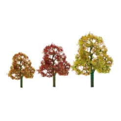 JTT 92061 - Decidious Premium Autumn Trees, 2pcs - HO Scale