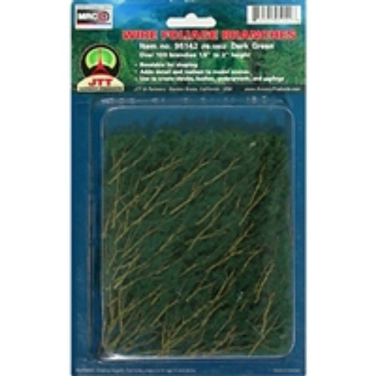 JTT 95520 - Foliage Branch: Dark Green 60pcs 1.5" - 3" - Multi Scale 3 JTT 95520 - Foliage Branch: Dark Green 60pcs 1.5" - 3" - Multi Scale