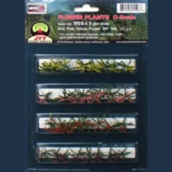 JTT 95549 - Flower Plants: Red, Pink, Yellow, Purple 30/pk - 3/4in - O Scale