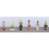 JTT 95567 - Flower Plants Potted Assortment: #2 - 6/pk - HO Scale -Vallejo Sales Store jtt595567 43523.1671411318