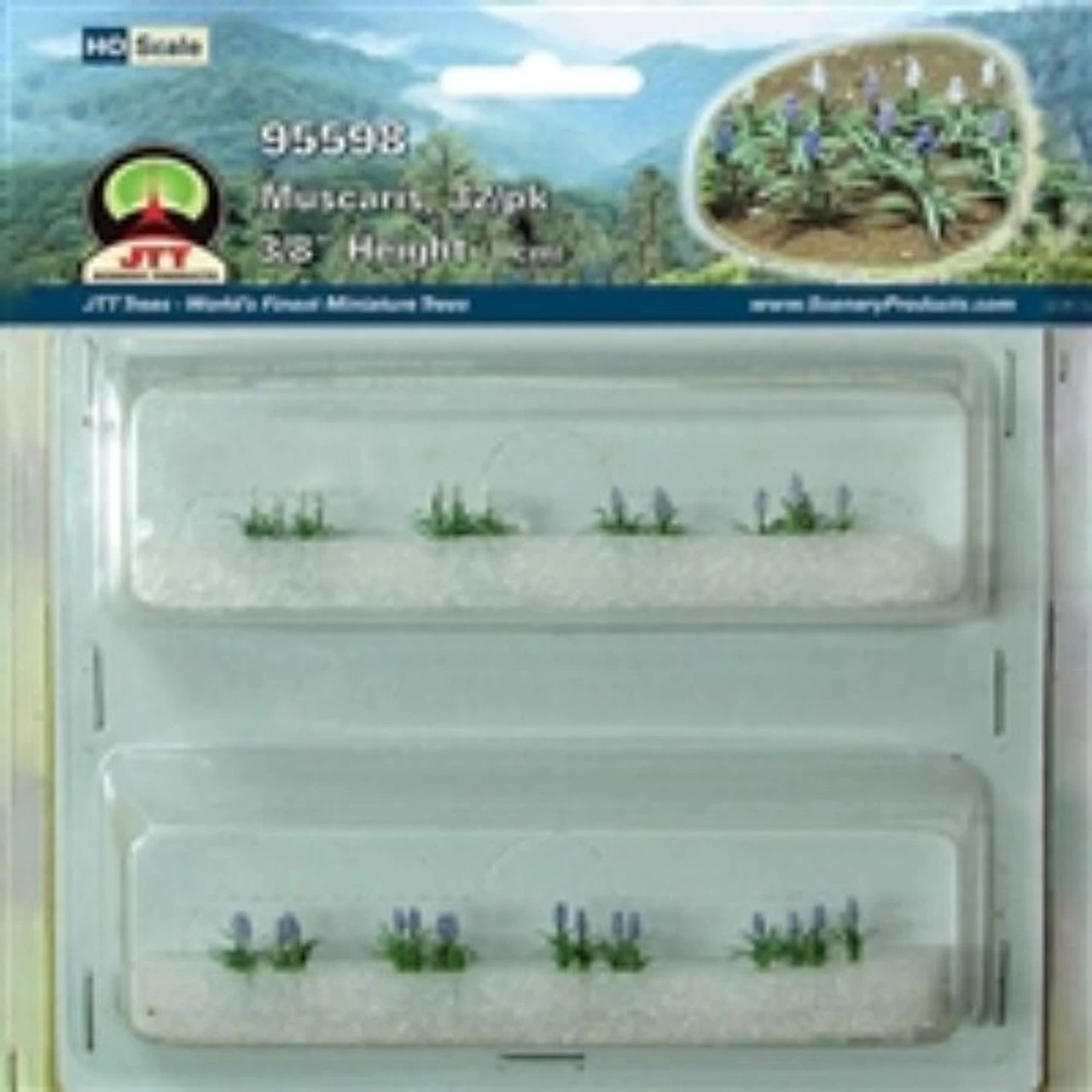 JTT 95598 - Muscaris: 32/pk - HO Scale 3 JTT 95598 - Muscaris: 32/pk - HO Scale