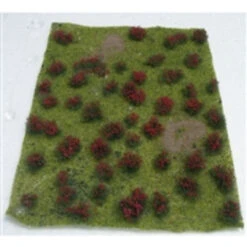 JTT 95604 - Flowering Meadow: Red 5" X 7" Sheet