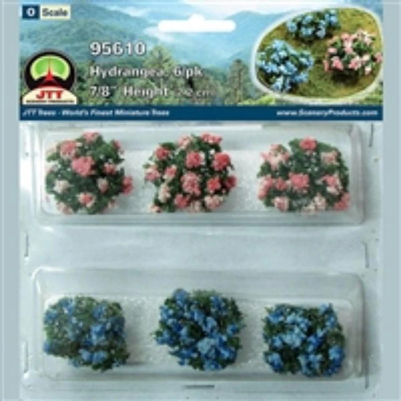 JTT 95610 - Hydrangea: 6/pk - O Scale 3 JTT 95610 - Hydrangea: 6/pk - O Scale