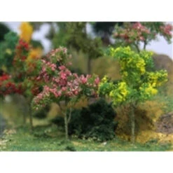 JTT 95631 - Flower Trees:Red, Pink, Yellow, Purple 30/pk - 3/4" - 1" - HO Scale