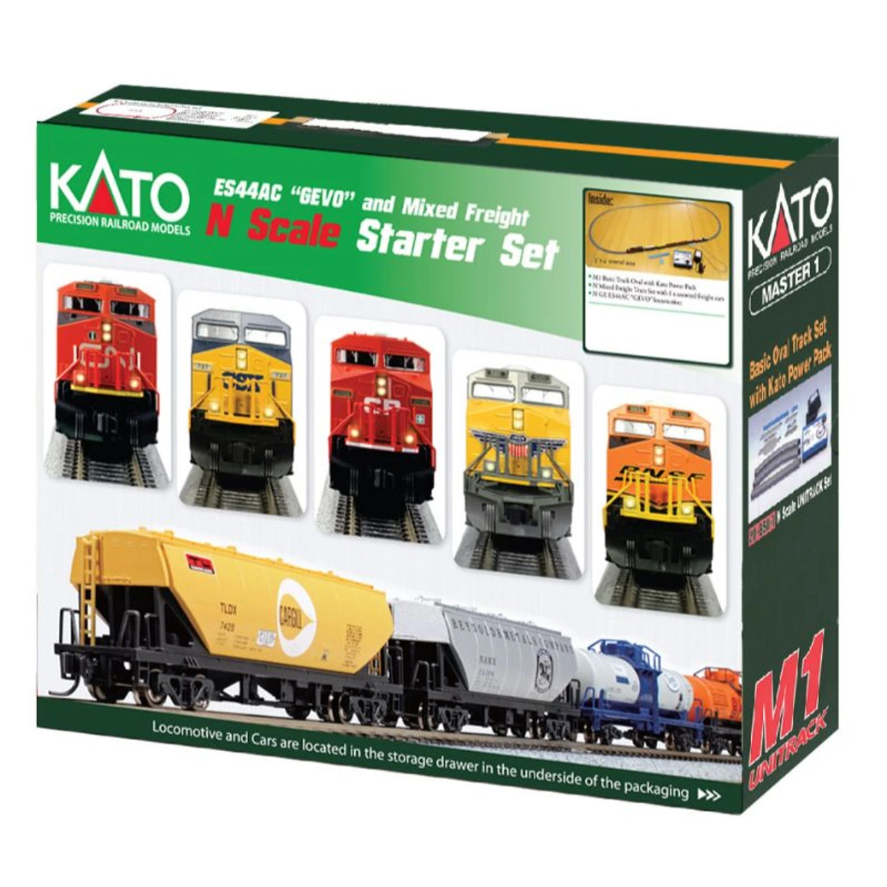 Kato 106-0021 - ES44AC Starter Set CSX (CSXT) - N Scale 3 Kato 106-0021 - ES44AC Starter Set CSX (CSXT) - N Scale