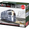 Kato 106-0041 - CB&Q Silver Streak Zephyr Stater Set - N Scale -Vallejo Sales Store kat1060041 04640.1671411404