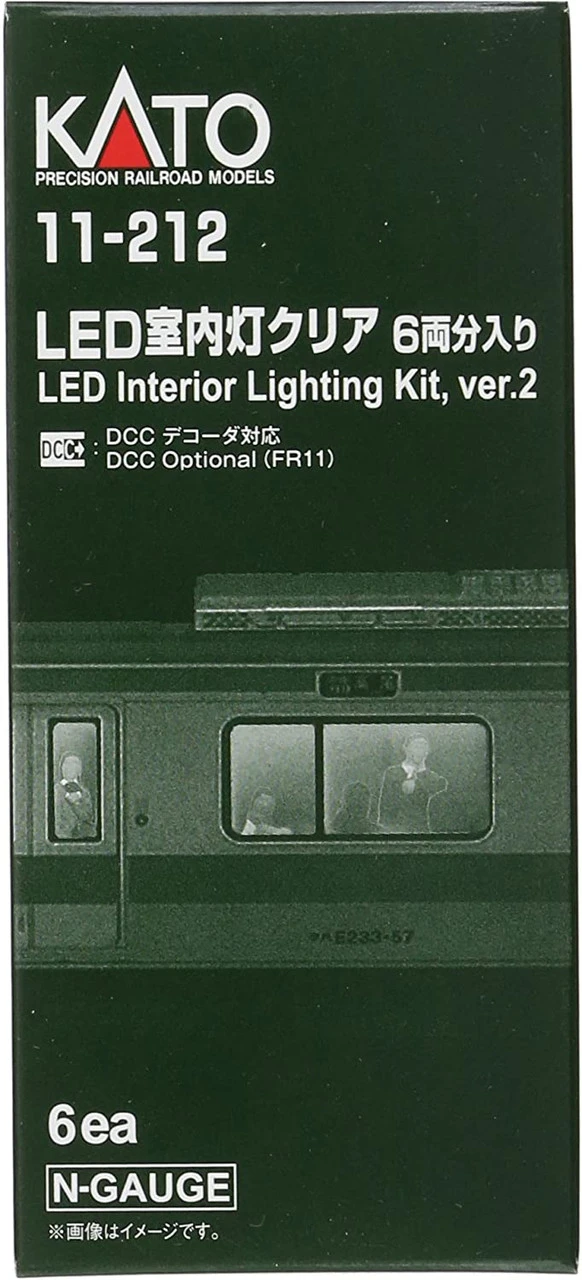 Kato 11-212 - Passenger Car Interior Lighting Kit V.2 Pkg6 - N Scale 3 Kato 11-212 - Passenger Car Interior Lighting Kit V.2 Pkg6 - N Scale